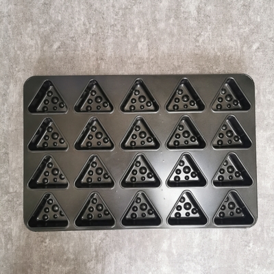 Khuôn làm bánh silicon hình tam giác 20 lỗ Lớp phủ PFA chống dính