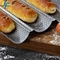 RK Bakeware China Foodservice NSF 10 khe cắm Glaze Aluminium Baguette Baking Tray