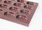 Khay khuôn bánh cupcake màu đỏ rượu vang PTFE 594x394x25mm