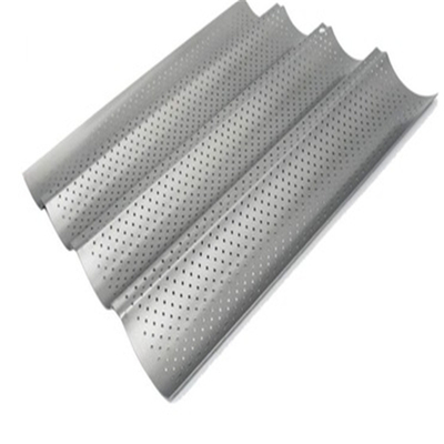 RK Bakeware Trung Quốc Dịch vụ thực phẩm NSF nhôm 3 rãnh bánh mì Pháp Baguette nướng