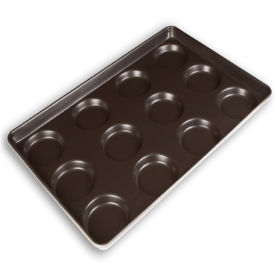 RK Bakeware Trung Quốc Dịch vụ thực phẩm NSF Nonstick Glaze 3 Inch Hamburger Bun Baking Tray