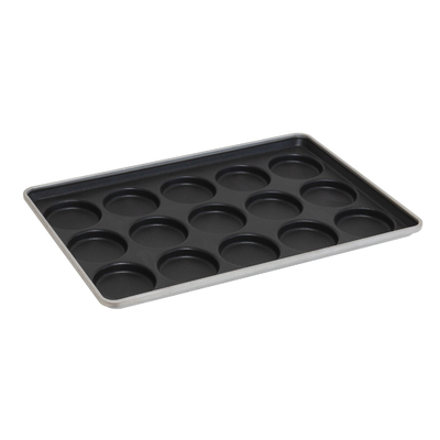 Rk Bakeware Trung Quốc-52345 Thép nhôm 4.5 inch Thẻ bánh hamburger / Muffin Top Pan