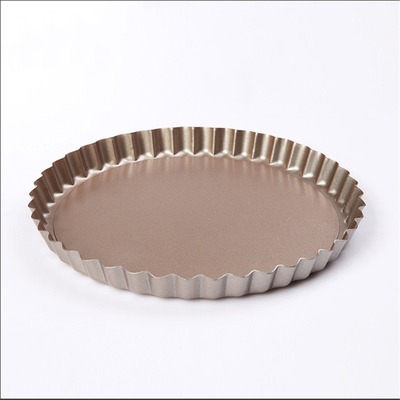 Rk Bakeware Trung Quốc-Hard Coat Fluted Round Aluminum Pizza Form Pan