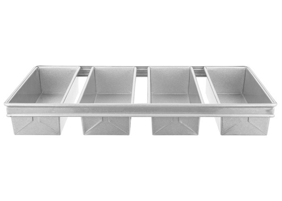 RK Bakeware Trung Quốc-Chicago kim loại 4 dây đai thủy tinh nhôm Pullman bánh mì chảo bánh mì chảo 13 &quot;x 4&quot; x 4 &quot;