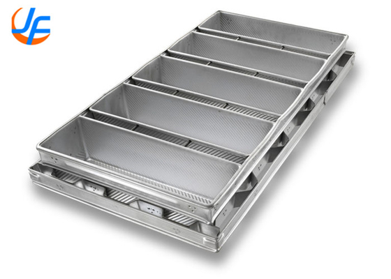 RK Bakeware Trung Quốc Dịch vụ thực phẩm NSF 1.5mm Aluminium Loaf Pans Special Strap Pullman Bread Pan Cho Công nghiệp