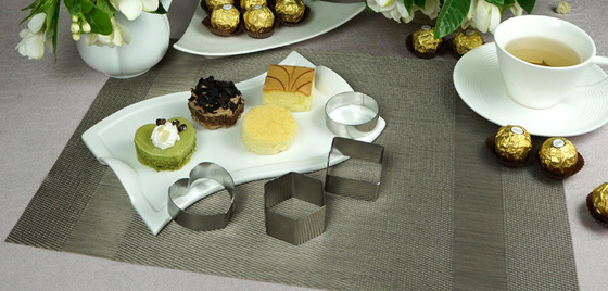 RK Bakeware Trung Quốc Dịch vụ thực phẩm NSF khuôn nướng bánh mì liền mạch và Mousse Cake Pastry Rings