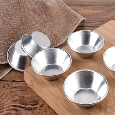 7cm nhôm hợp kim trứng Tart hình dạng Bồ Đào Nha nhỏ Tart Pan nướng nướng