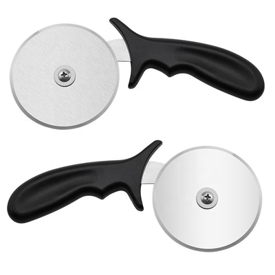 Máy cắt bánh pizza bằng thép không gỉ 10cm với tay cầm Pp Vòng tròn Máy cắt bánh pizza bằng nhựa
