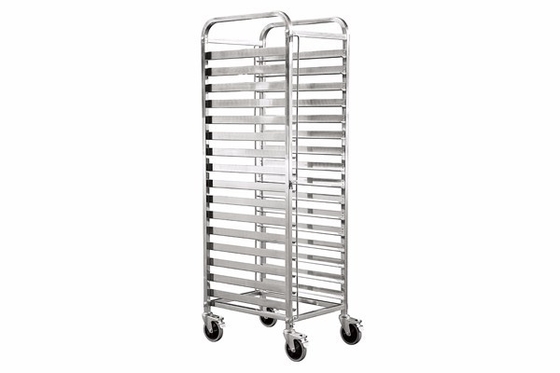 RK Bakeware Trung Quốc Dịch vụ thực phẩm NSF 15 Tier Miwi Oven Stainless Steel Baking Tray Trolley