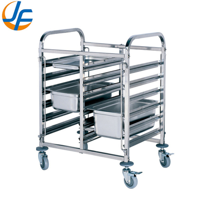 Giá rẻ 4 bánh xe xe trọ thép không gỉ có thể tháo rời
