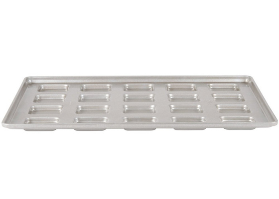 RK Bakeware China Foodservice NSF Custom 22 Square Ciabatta Roll Pan Bake Tray- Band In Rim