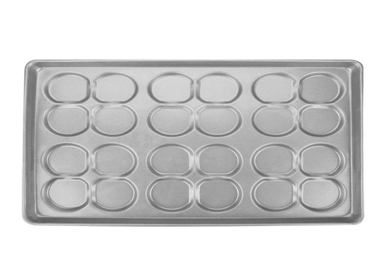 RK Bakeware Trung Quốc Dịch vụ thực phẩm NSF 24 Mold Thép nhôm kết hợp Hamburger Bun Tray Muffin Top / Cookie Pan