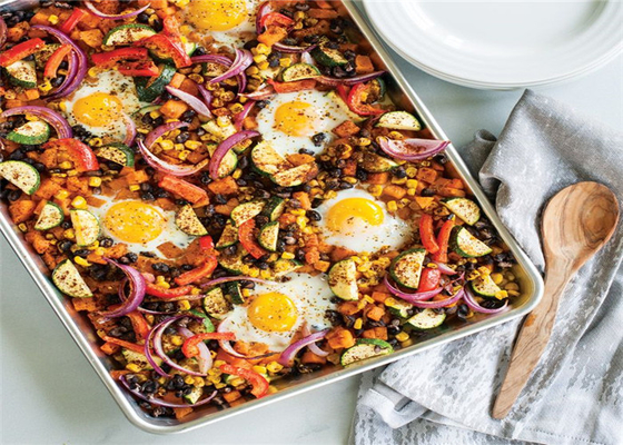 RK Bakeware Trung Quốc Aluminium Oven Baking Tray Đá nướng