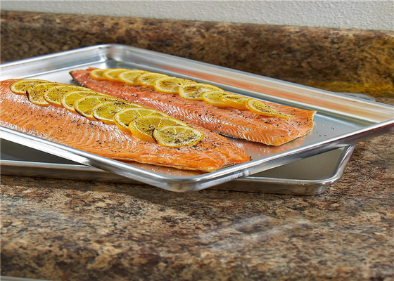RK Bakeware Trung Quốc Thẻ nướng bếp nhôm thương mại Bánh bếp bánh quy Jelly Roll Pan Full Size Half Size Quarter Sheet Pan