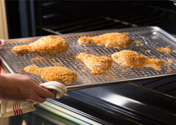 RK Bakeware Trung Quốc kính nửa kích thước tấm nhôm Pan bánh nướng