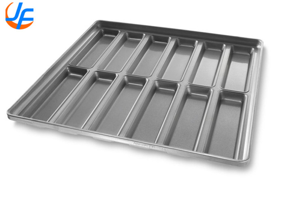 RK Bakeware China Foodservice 22100 Lớp kính New England Thép nhôm Hot Dog Bun Pan Tray
