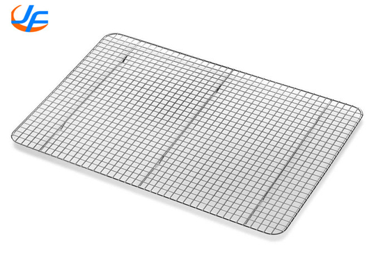 RK Bakeware Trung Quốc-Half Size 16 Gauge Wire in Rim Aluminum Baking Tray with Footed Cooling Rack