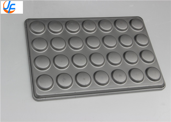 RK Bakeware Trung Quốc Dịch vụ thực phẩm 42425 Thép nhôm thủy tinh 15 Mold 3,42 oz. Hamburger Bun Tray Muffin Top Cookie Pa