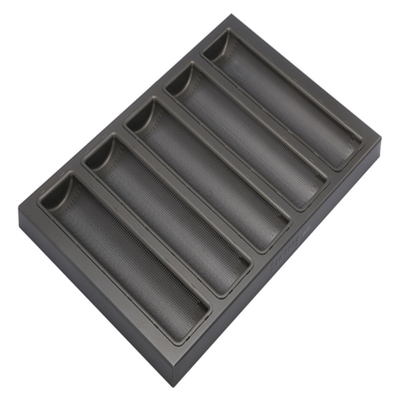 RK Bakeware China Foodservice NSF Aluminium Baguette Baking Tray Không dính bánh mì Pháp