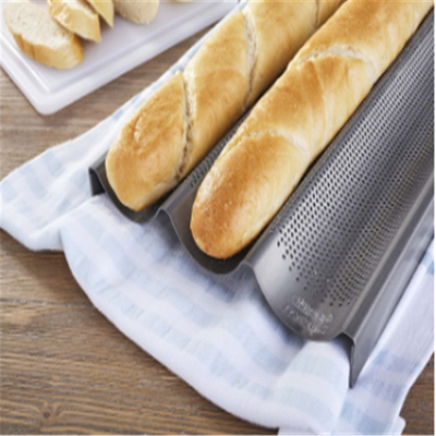 RK Bakeware China Foodservice NSF Full Size 16 Gauge 5 Row Nonstick Aluminium Baguette Bánh nướng