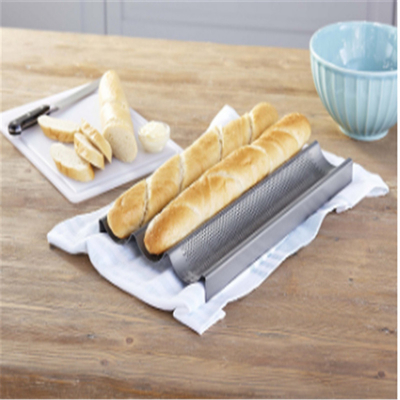 RK Bakeware China Foodservice NSF Full Size 16 Gauge 5 Row Nonstick Aluminium Baguette Bánh nướng