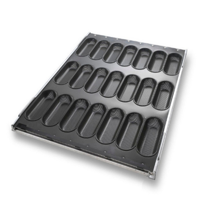 RK Bakeware China Foodservice NSF Duraashield Lớp phủ 5 kênh Baguette Tray