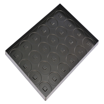 RK Bakeware Trung Quốc Dịch vụ thực phẩm NSF 42445 Thép nhôm thủy tinh 24 Mold Clustered Hamburger Bun Baking Tray