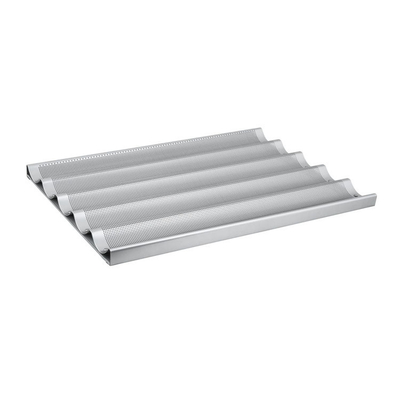 Rk Bakeware Trung Quốc nhôm 5 Loaf Baguette Tray / bánh mì Pháp