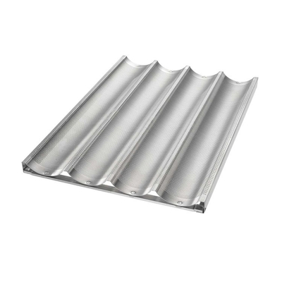 Rk Bakeware Trung Quốc nhôm 5 Loaf Baguette Tray / bánh mì Pháp