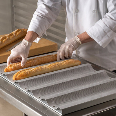 RK Bakeware Trung Quốc Dịch vụ thực phẩm NSF 5 Loaf Baguette nhôm kính nướng nướng nướng nướng bánh mì Pháp
