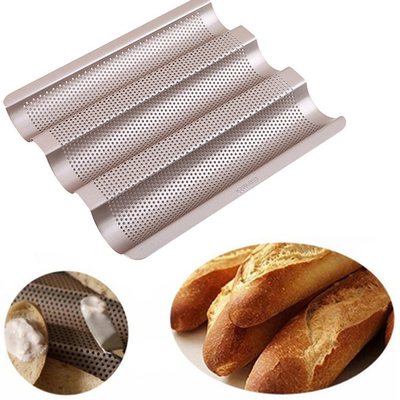 RK Bakeware Trung Quốc Dịch vụ thực phẩm NSF 5 Loaf Baguette nhôm kính nướng nướng nướng nướng bánh mì Pháp
