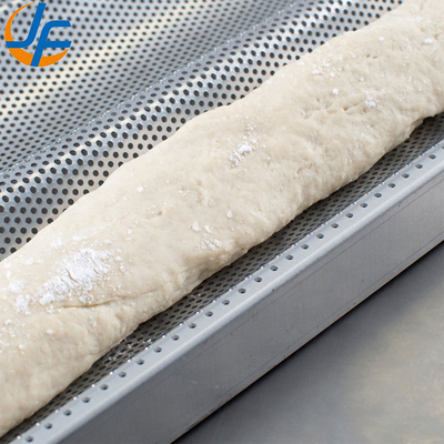 Rk Bakeware China-49053 5 Ổ bánh mì chống dính 600 * 400 Khay bánh mì Uni-Lock bằng nhôm / Chảo bánh mì Pháp