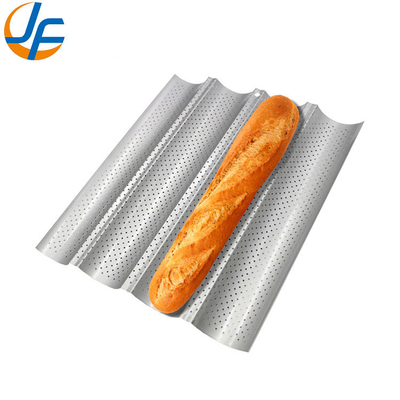 Rk Bakeware China-49053 5 Ổ bánh mì chống dính 600 * 400 Khay bánh mì Uni-Lock bằng nhôm / Chảo bánh mì Pháp