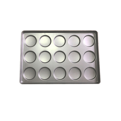 Rk Bakeware Trung Quốc 41002 Thép nhôm bánh hamburger Bun Cookie Pan Tray Cho bánh ngọt Bắc Mỹ