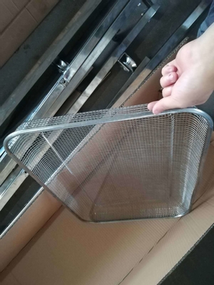 RK Bakeware Trung Quốc Dịch vụ thực phẩm Stainless Steel Air Fryer Basket Grill Basket Air Fryer Tray Wire Rack