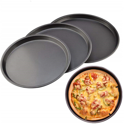 RK Bakeware Trung Quốc Nhà sản xuất-Pizza Hut Hardcoat Anodized Hardcoat Anodized Thin Crust Pizza Pans