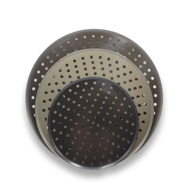 RK Bakeware China-Pizza Hut 9 inch 12 inch 15 inch Perforated Commercial Aluminum Pizza Pan Pizza Disk