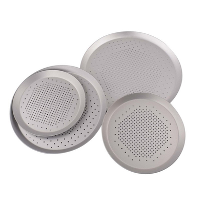 Rk Bakeware Trung Quốc-Hard Coat Perforated Thin Crust Round Pizza Tray