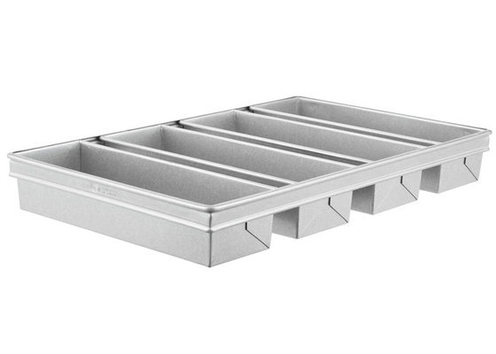 RK Bakeware Trung Quốc-Chicago kim loại 4 dây đai thủy tinh nhôm Pullman bánh mì chảo bánh mì chảo 13 &quot;x 4&quot; x 4 &quot;