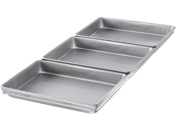 RK Bakeware China Foodservice NSF 4 dây đai Pullman Loaf Pans, Thép nhôm bánh mì Pan Sandwich Box
