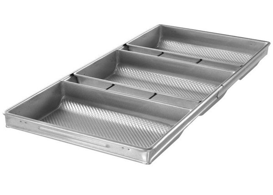 RK Bakeware Trung Quốc Dịch vụ thực phẩm NSF Nonstick Glaze 4 Strap Aluminized Steel Hearth Bread Pan