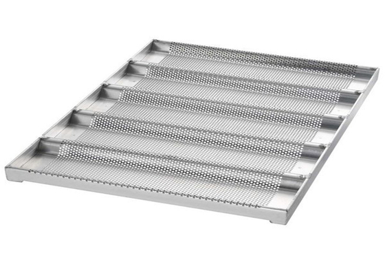 RK Bakeware Trung Quốc Dịch vụ thực phẩm NSF Nonstick Glaze 4 Strap Aluminized Steel Hearth Bread Pan