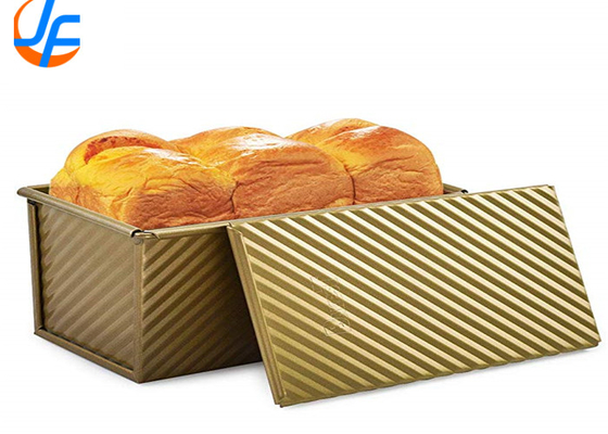 RK Bakeware Trung Quốc Dịch vụ thực phẩm NSF Glaze Pullman Loaf Pan With Cover Aluminum Bánh nướng bánh nướng