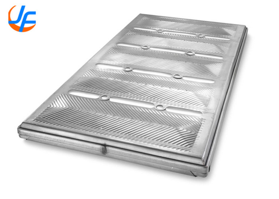 RK Bakeware Trung Quốc Dịch vụ thực phẩm NSF 1.5mm Aluminium Loaf Pans Special Strap Pullman Bread Pan Cho Công nghiệp