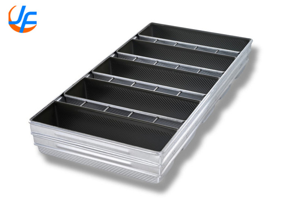 RK Bakeware Trung Quốc Dịch vụ thực phẩm NSF 1.5mm Aluminium Loaf Pans Special Strap Pullman Bread Pan Cho Công nghiệp