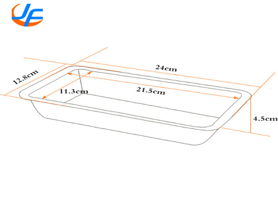 RK Bakeware Trung Quốc Dịch vụ thực phẩm NSF Telfon Nonstick Thương mại Pullman Loaf Pan Toast Bread Baking Pan Bread Tin