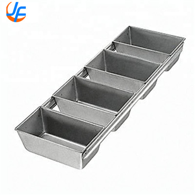 RK Bakeware China- 4 Strap Silicone Glazed Aluminum Loaf Pans/Pullman Pan Bánh nướng Pan Set Bread Mould Cake Loaf Pan