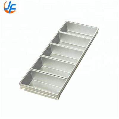 RK Bakeware China- 4 Strap Silicone Glazed Aluminum Loaf Pans/Pullman Pan Bánh nướng Pan Set Bread Mould Cake Loaf Pan