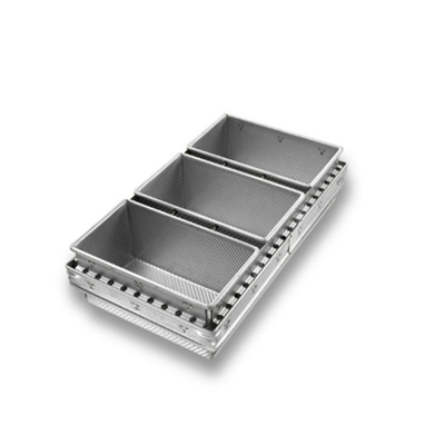 Rk Bakeware Trung Quốc-Chicago kim loại công nghiệp 4 dây đeo Silicon kính không thắt lưng Pullman Bread Mold