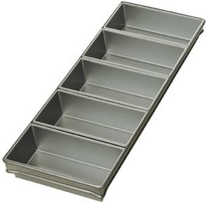 Rk Bakeware Trung Quốc - Dịch vụ thực phẩm 904935 Bakeware thương mại 12,25 inch X 4,5 inch 3 Strap Bread Pan